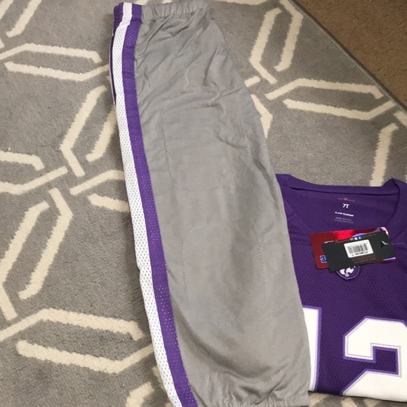 Fast Asleep University of Kansas State Two Piece Home Uniform pajama 7 T - Picture 6 of 8